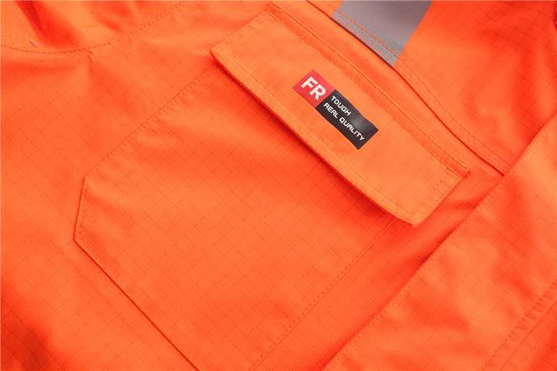 Оффшорная куртка дождя HIVIS желтая FR, огнезамедлительная шестерня дождя EN11611
