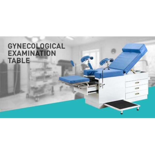 Adjustable Hospital Exam Table Patient Examination Medical Bed With Cabinet