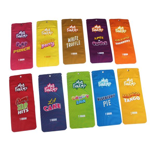 Plastic  Packaging Three Side Seal Bag With Child Proof Zipper