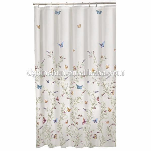 Odorless Clear Plastic Shower Curtain Machine Washable With Highly Compatible Design