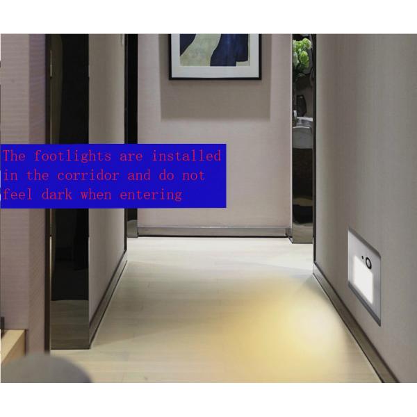 Home Decoration Indoor Step Light with Curved Plate and Sensor Control 3000K/4000K CCT
