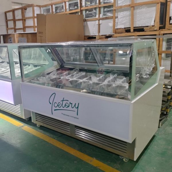 Commercial Ice Cream Display Freezer Upright Popsicle Freezer Display Case