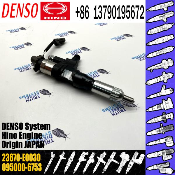 Новое дизельное собрание 095000-6753 23670-E0030 инжектора топлива DENSO в запасе