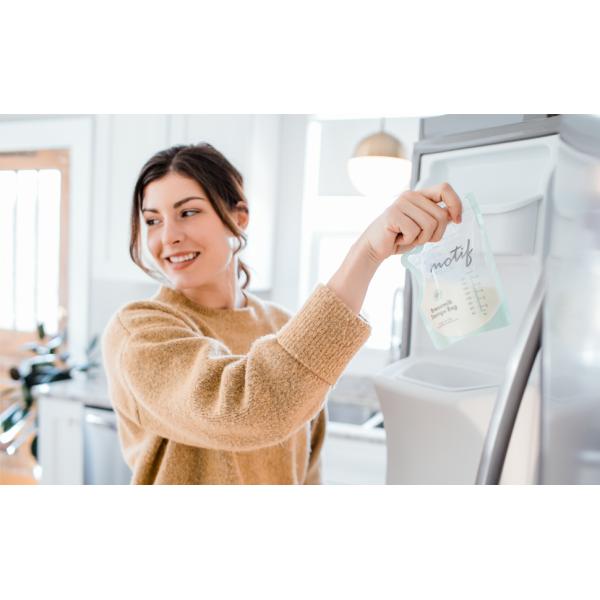 Reusable Breastmilk Freezer Storage Bags, Breastfeeding Self Standing, Leak Proof Breast Milk Storing Pouches Bag