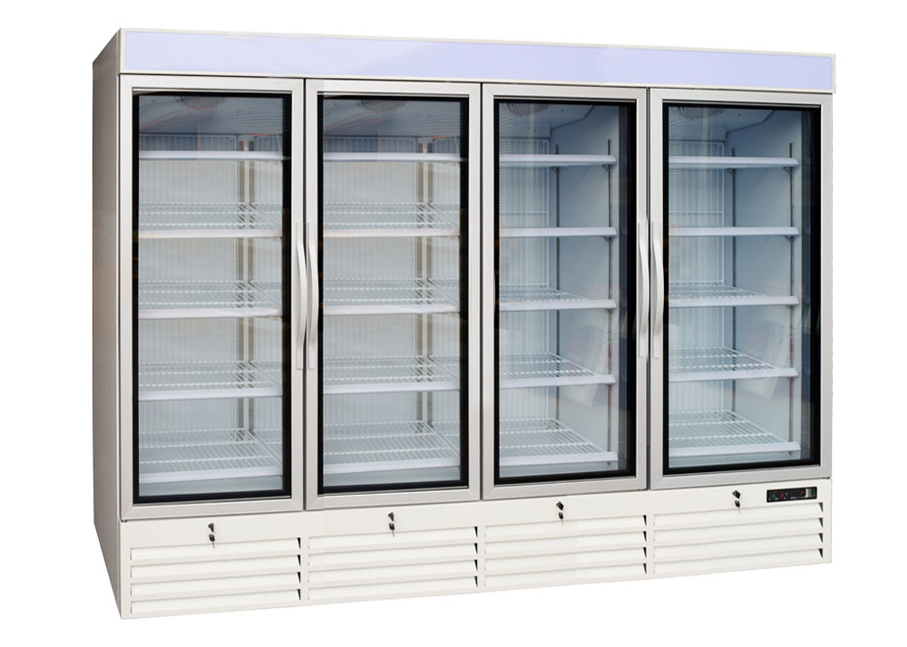 Замораживатель Merchandiser дверей бакалеи 60Hz 1750L 4 стеклянный