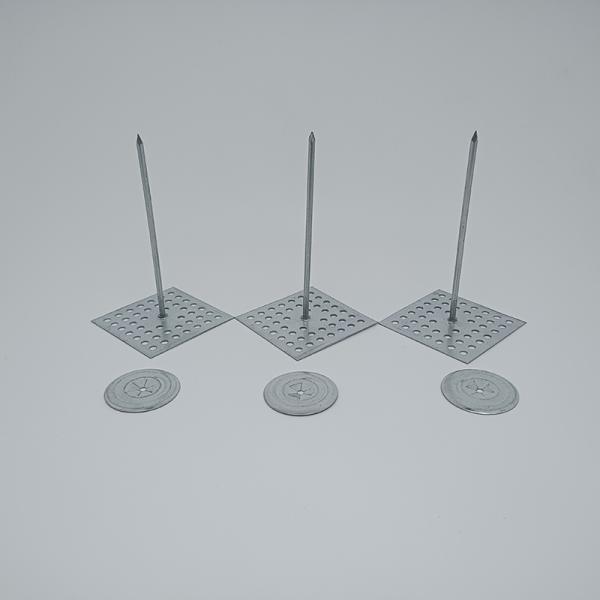 Smooth Galvanized Steel Self Adhesive Insulation Stick Pins Anchors Fastener Hangers Cap Nail 50mm