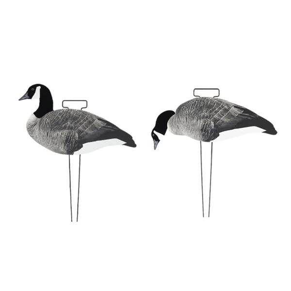 OEM ODM Plastic EVA Canada Snow Goose Decoy Upright / Feeder Style With Flocked Head