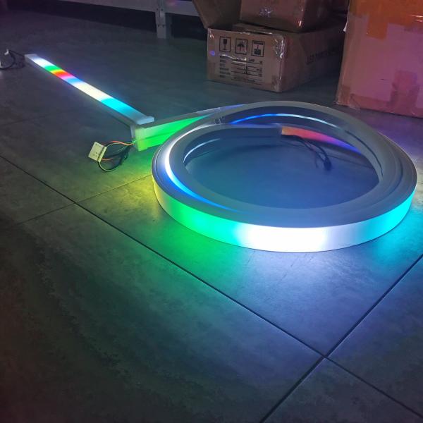 40x25mm plano rgb rgbw fita de corda de silicone chase luz de tubo Neon suave Neo mangueira Led fita para decoração de edifícios