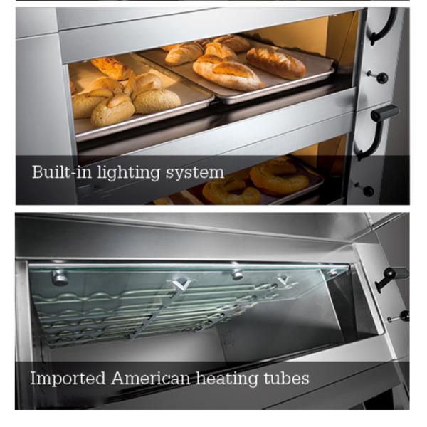 Touch Screen Commercial Bakery Kitchen Equipment Three Deck Nine Trays Bakery Oven