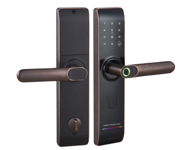 Anti Theft Intelligent Door Lock Tuya APP Zinc Alloy WiFi Gate Lock