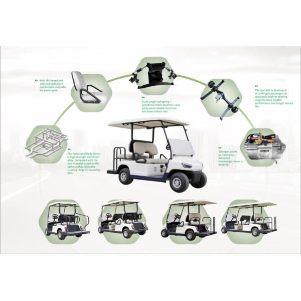3000 R/Min Rated Speed Electric Golf Carts with CE Certification and Multi Functional