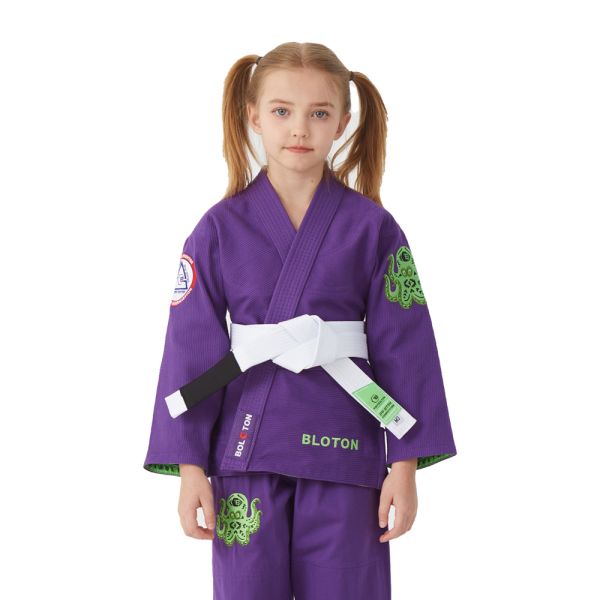 100% Cotton Breathable Kids Gi Brazilian Jiu Jitsu Customizable For Girls Children Martial Arts Wear