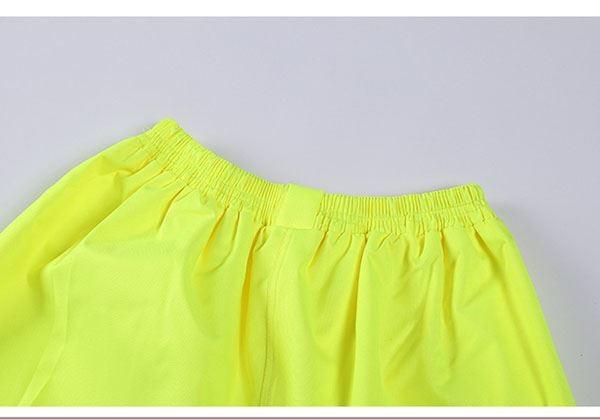 Reflective Raincoat, Classic Raincoat Waterproof Hi Vis Reflective Long Rain Jacket ANSI Class 3 Yellow, 4X-Large