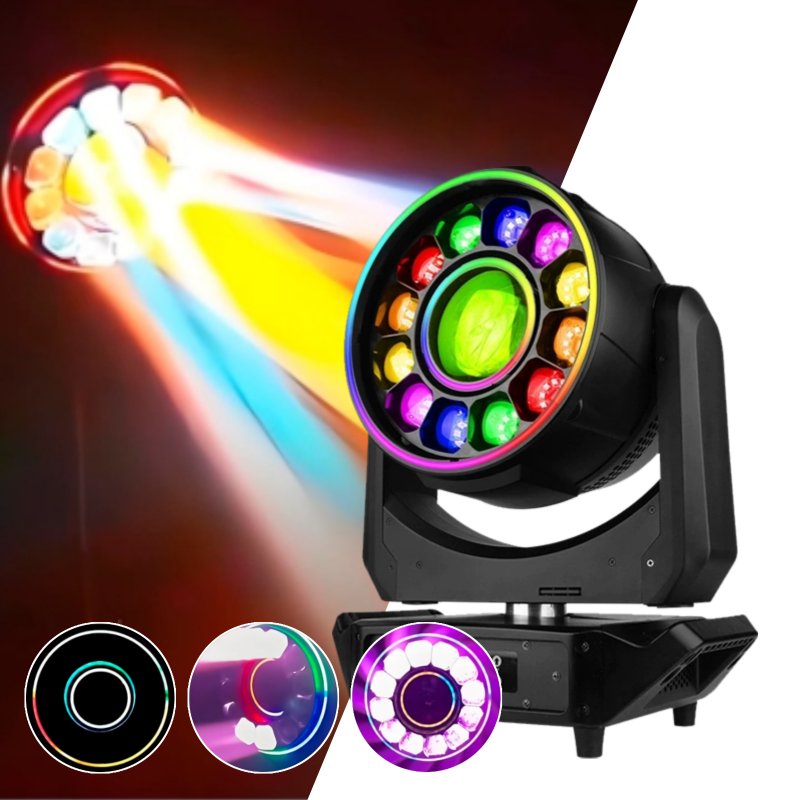 AT246L Aoyalong Lighting RGBW 4 1 Induction Lamps Bee Eye Party Stage Light 800W DMX512 Wash Beam Lights Moving Head IP33