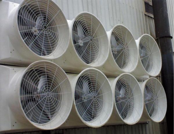 IP55 48 Inch Industrial Exhaust Fan 380V 50Hz Power Supply 129kg Weight