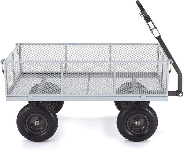 Outdoor Garden Heavy Duty Utility Portable Large Capacity Camping Collapsible Wagon Cart With All-Terrain Wheels
