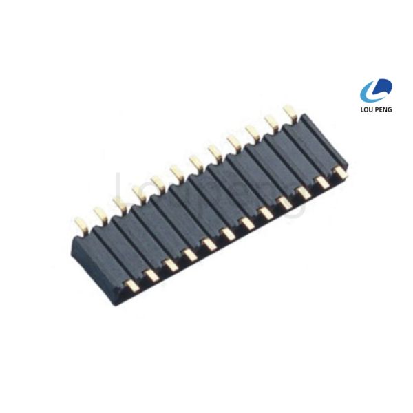 SMT Female Header Pin Connector Offering Au or SN Over 40n Nickel Contact Plating Designed for Compact and Circuit Boards