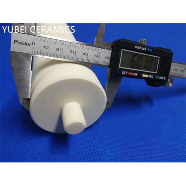 Compact 99% Alumina Ceramic Rod Low Activity With Thread