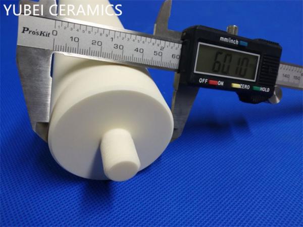 Compact 99% Alumina Ceramic Rod Low Activity With Thread