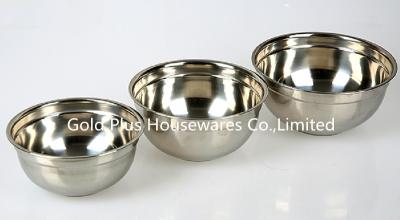 Kitchen Steel Salad Food Serving Bowl Set 5pcs Natural Color Mixing