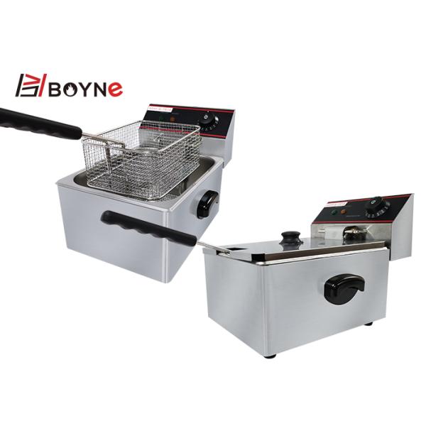Fast Food Restaurant stainless steel Electric Fryer With One Tank One Basket