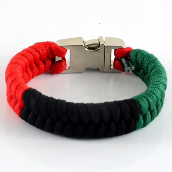 Metal Release Buckle Emergency Paracord Survival Bracelet for Outdoor Adventures