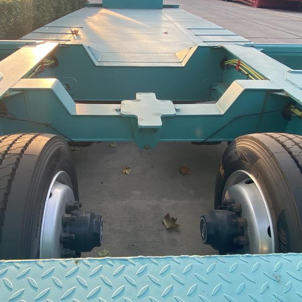3 Axles Lowbed Trailer with Mechanical Suspension CIMC HUAJUN Stock