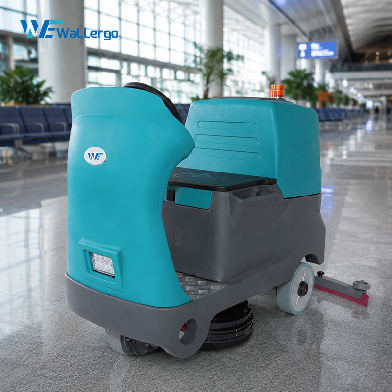 Electric Three Brush Ride on Floor Cleaning Machine Terrazzo Cleaning Machine Industrial Floor Scrubber