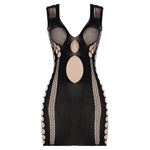 OEM maufactory European American Summer Polyester Sexy Hot Spicy Grid Dress