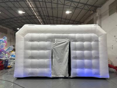 White Oxford Inflatable Hot Yoga Tent Portable & Easy Storage Studio for Indoor/Outdoor Yoga & Gymnastics