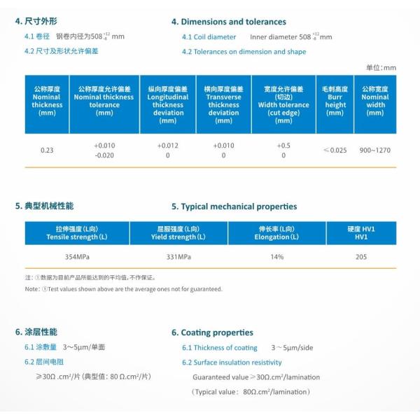 0.23mm Electrical Oriented Silicon Steel Coil B23RD080 For Power Distribution Baosteel