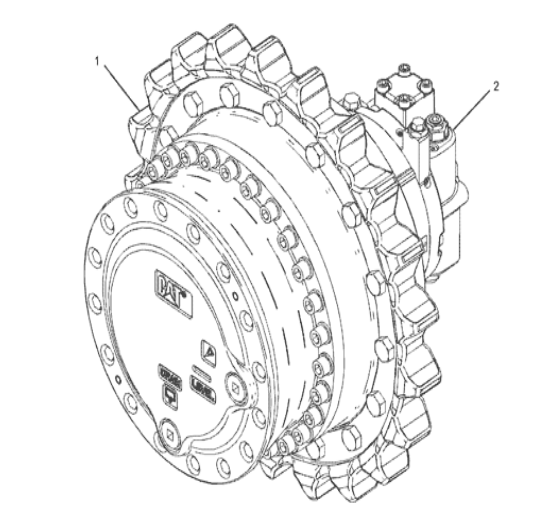 476-1208 Робёр экскаватор Двигатель Assy / Финальный привод Assy Модель E320D2 323D2