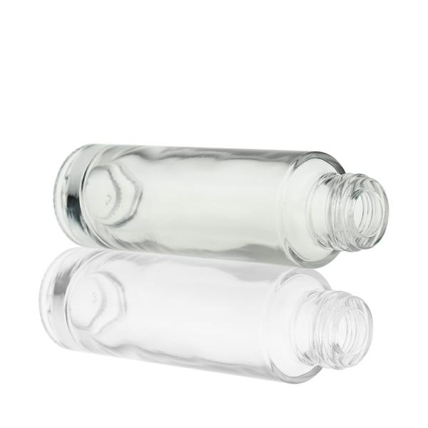 бутылка капельницы сыворотки ясности 30ml тонкая прямая стеклянная для эфирных масел заботы кожи загерметизировала бутылки