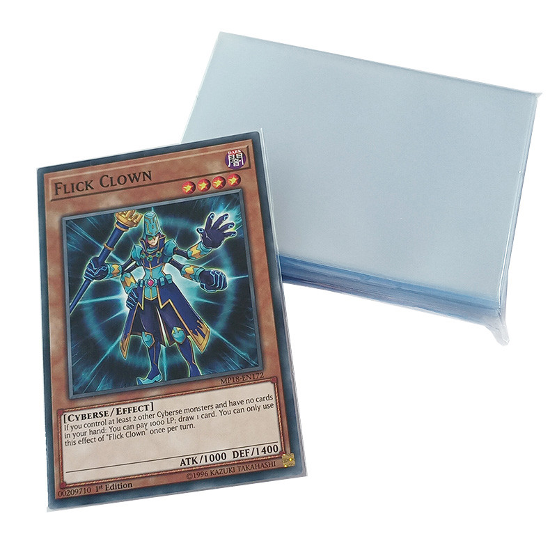 нежности рукавов 60x87mm Yugioh рукави карт внутренней прочные водоустойчивые прозрачные