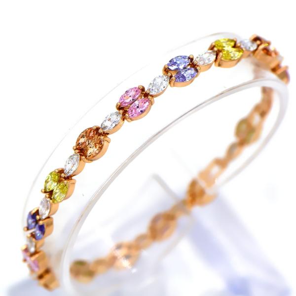 Classic 18K Gold Plated Cubic zirconia Bracelet & bangles factory wholesale high quality