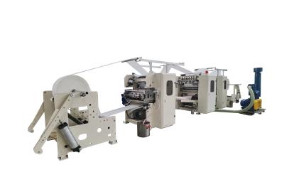 Romania V Fold Hand Towel Paper Folding Machine With Glue Lamination