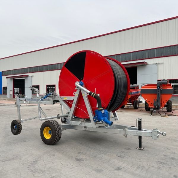 PE Hose Reel Irrigation Machine with Electric or Turbine Drive for Large-Scale Agricultural Use