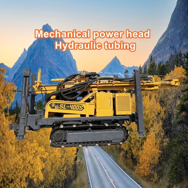 Diesel Deep Well Drilling Equipment Hydraulic Port For Geotechnical Using
