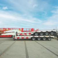 CIMC 4 lignes 8 essieux 110 tonnes hauteur réglée avec serrure de conteneur remorque à lit bas extensible
