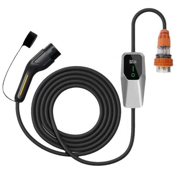 RDC Commerical New Energy Automobile Charger Type2  3.5kw 7KW AC Portable EV Charger With 6.4m Cable