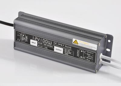 100W 12v Led Strip Light Driver ,  IP67 Waterproof Led Driver Transformer