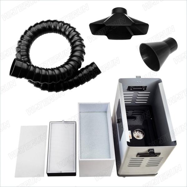 Digitas que um equipamento 4 da extração das emanações do canal roda para absorvem as emanações de solda
