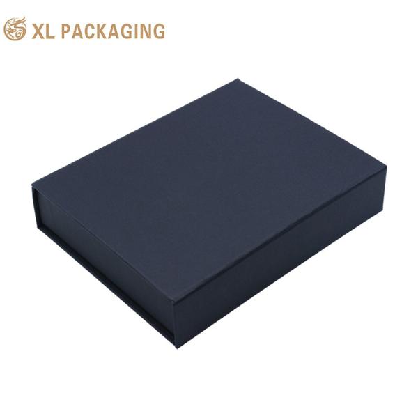 Chocolate Gift Box Recyclable Black Kraft Paper Boxes With Food Grade Insert