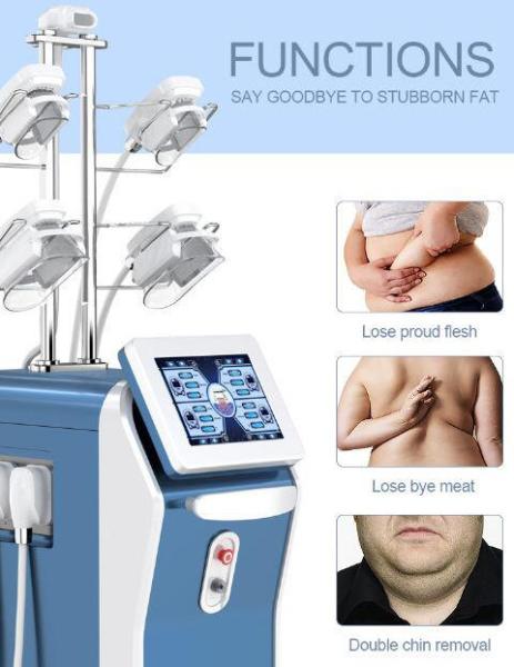 1600w 5 Handles Cryolipolysis Slimming Machine 360 Degree Cryo Shape Machine