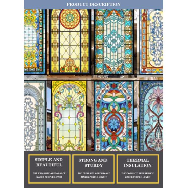 Colorful Stained Glass Decorative Glass Panels Exterior Wall Roof Church Decoration