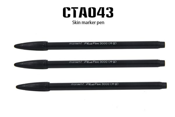 Permanent Makeup Eyebrow Eyeliner Tattoo Marker Pen Black Color Skin Marker Pen