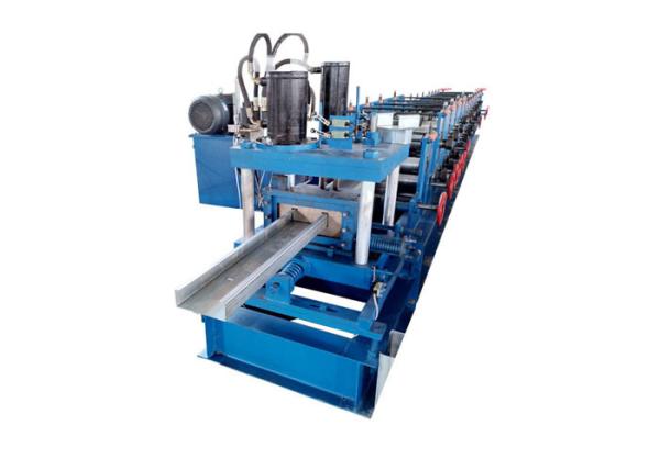 Adjustable Size Purlin Roll Forming Machine Forming Steps 12 Rows 40# Hydraulic Oil