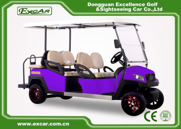 Tipo roxo bonde do combustível de 6 Seater do automóvel de passageiros com eixo italiano