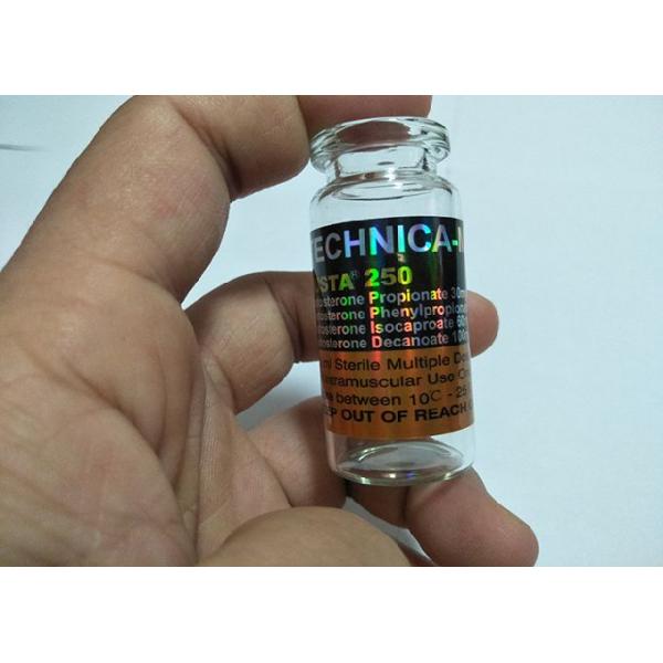 El diverso frasco de cristal de la GEN PHARMA 10ml etiqueta las etiquetas engomadas del frasco del laser de DECA/de la PRUEBA E 300