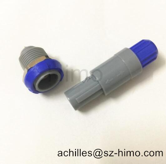 Wholesale High Quality Push Pull Self-Latching Red Color PAGPKG 1P Series Male And Female 2pin Redel Medical Connector